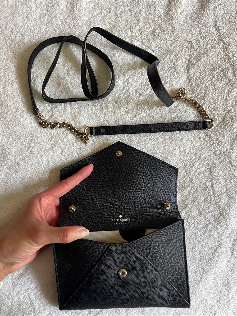 Kate Spade Crossbody Bag - Black Envelope - Picture 9 of 9